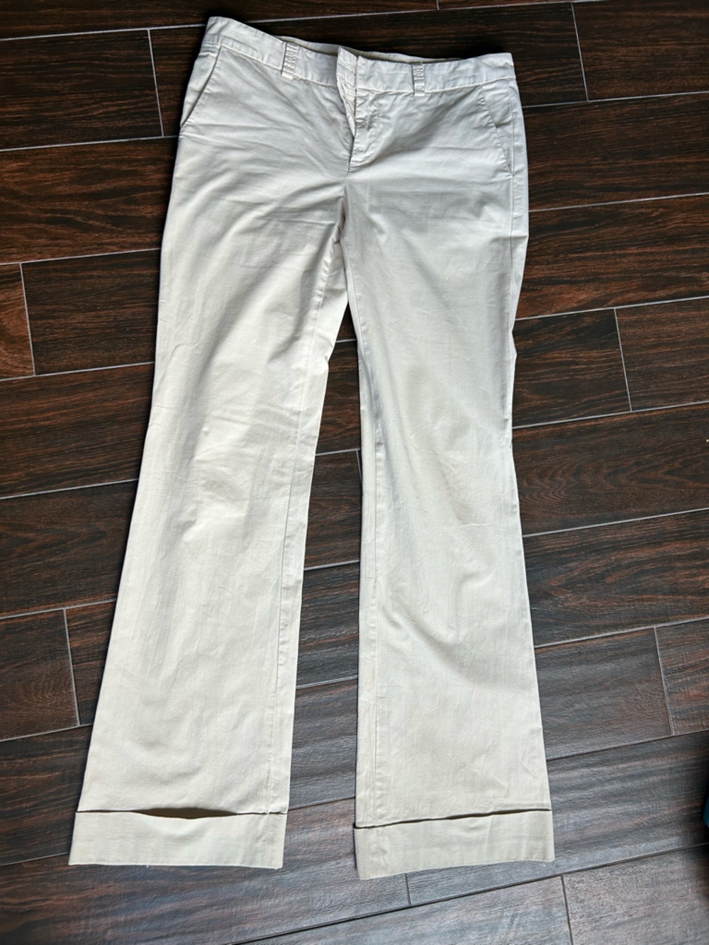 Nili Lotan Wide Leg Trousers With Cuffs